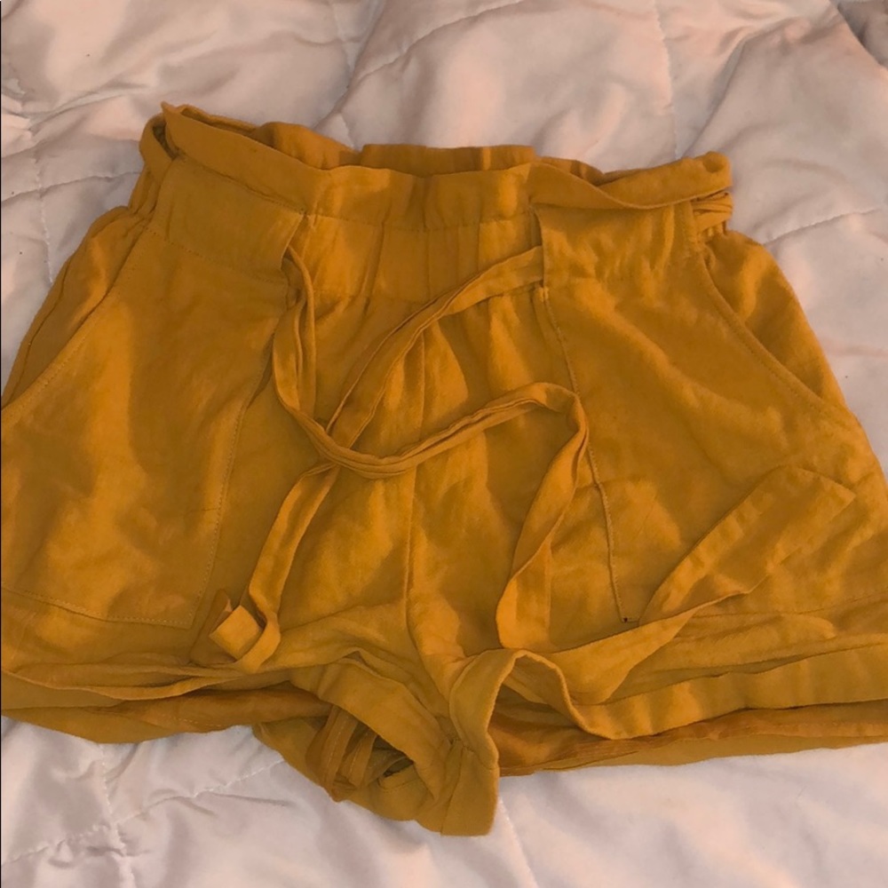 yellow flow shorts